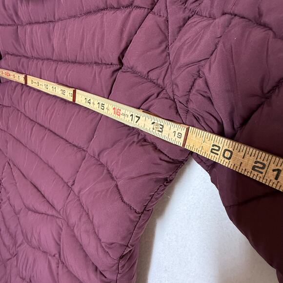 Bernardo Down Jacket Women’s Medium Burgundy Puffer Quilted Packable Lightweight - Picture 7 of 8